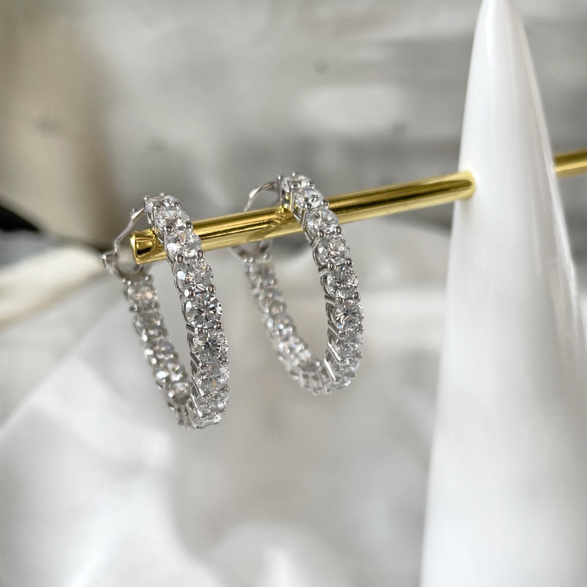 ~Lisa Crystal Hoops