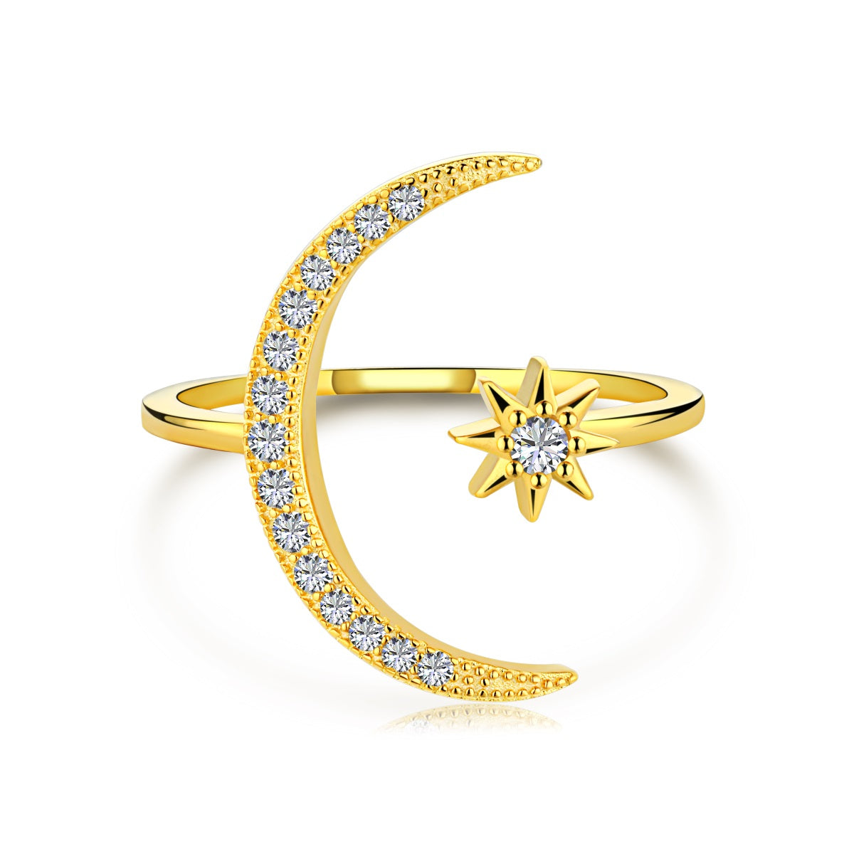 ~Luna Adjustable Ring (Gold Plated)
